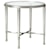 Artistica Artistica Metal Sangiovese Round End Table with Glass Top