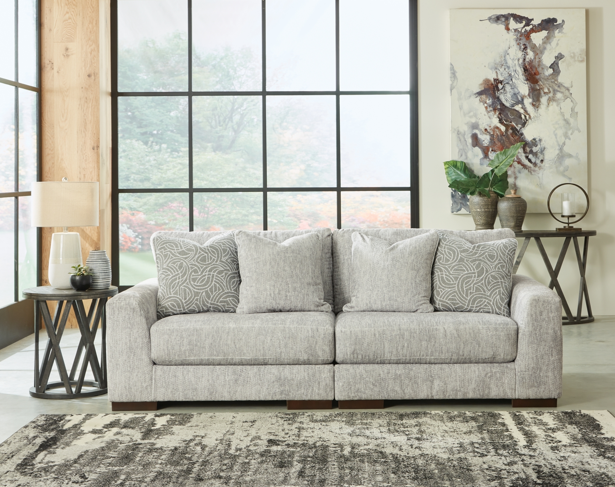 2-Piece Sectional Loveseat