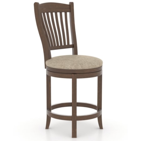 Upholstered Swivel Stool