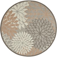 7'10"  Natural Round Rug