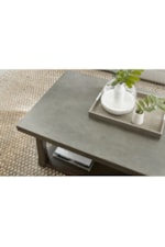 Hammary Torres Transitional Rectangular Coffee Table with Concrete Top