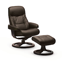 Modern Muldal R Small Manual Recliner With Footstool