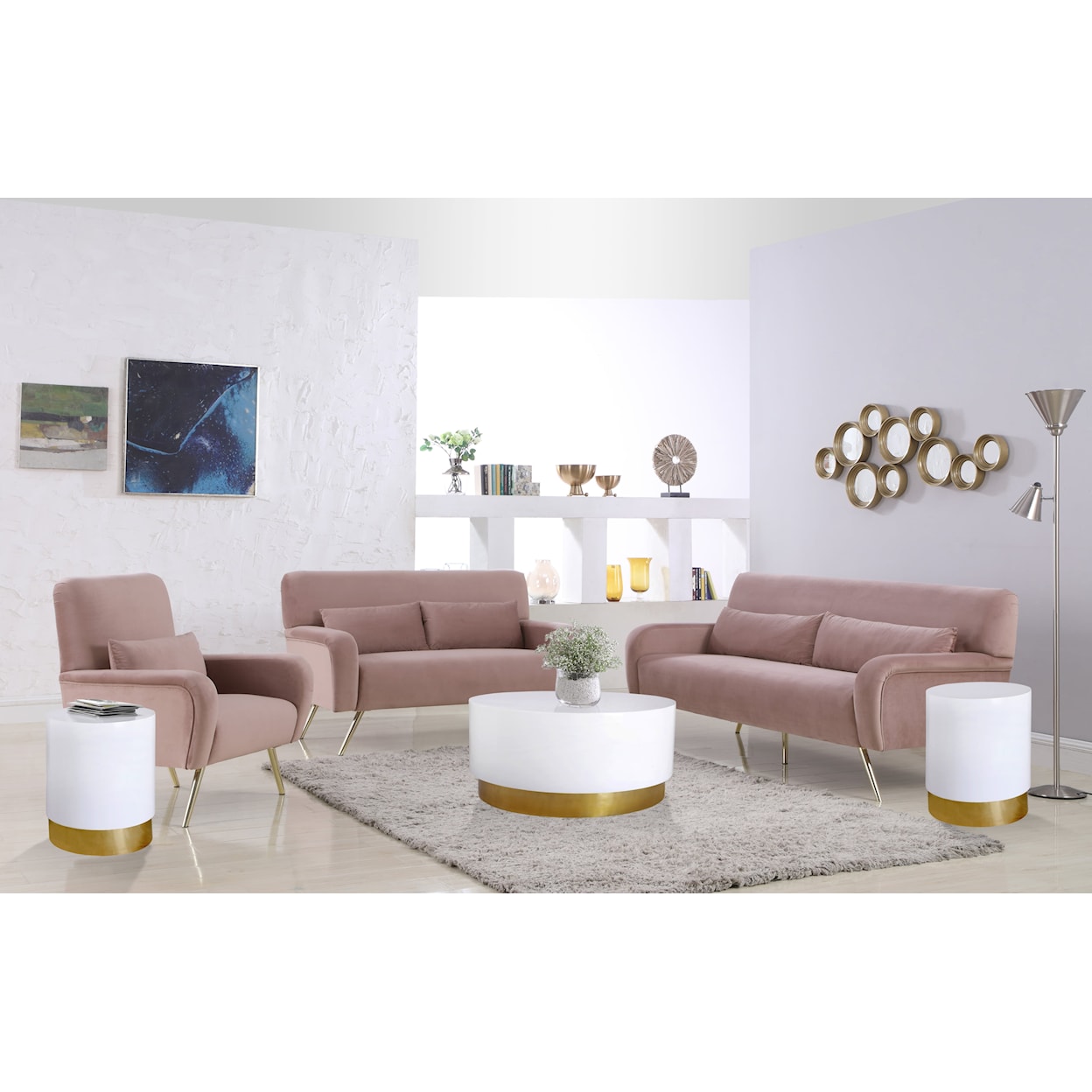 Meridian Furniture Deco 3-Piece Occasional Set