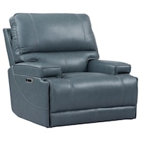 Contemporary Power Cordless Recliner with Power Headrest and USB Port