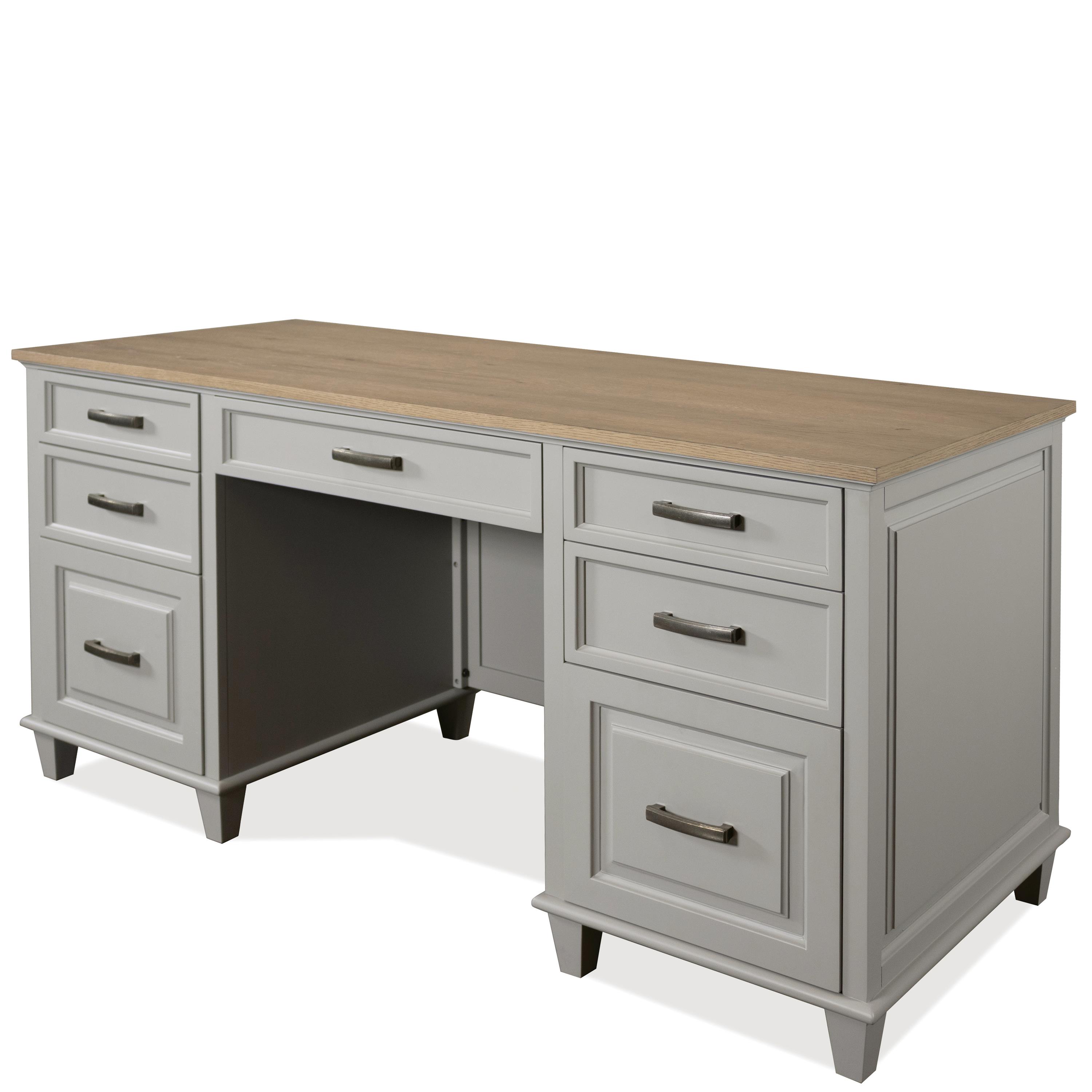 double farmhouse desk