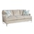 Shown in fabric 365-73 with pillow fabric 539-54 and Satin Nickel metal legs.

