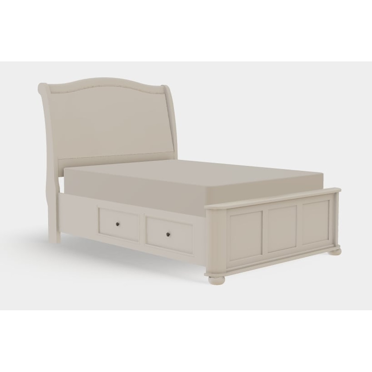 Mavin Kingsport Full Upholstered Bed Left Drawerside