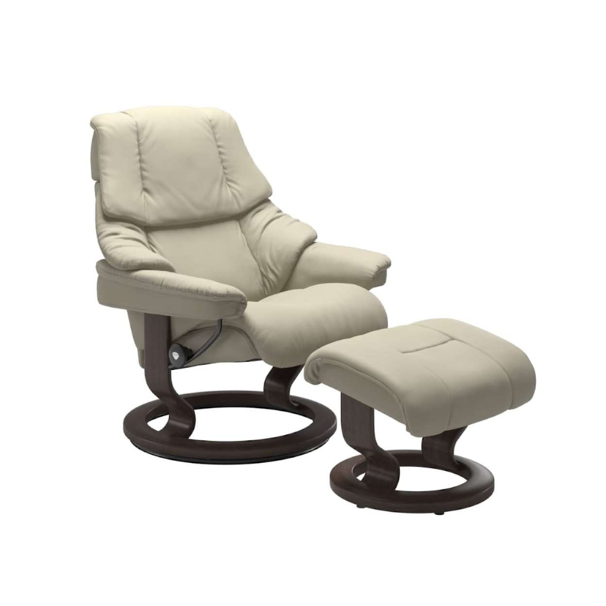 Stressless by Ekornes Reno Large Chair & Ottoman with Classic Base