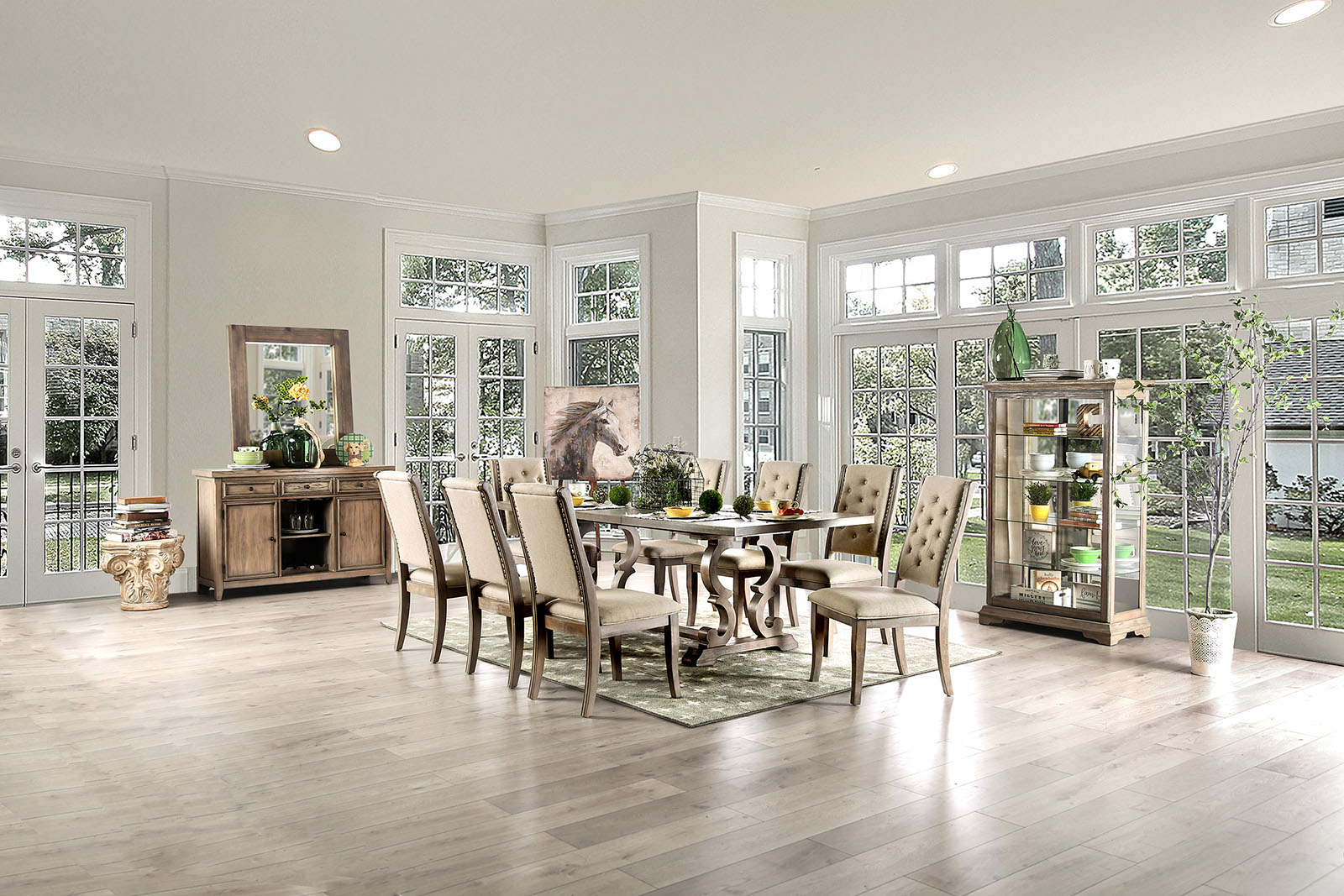 9 Pc. Dining Table Set