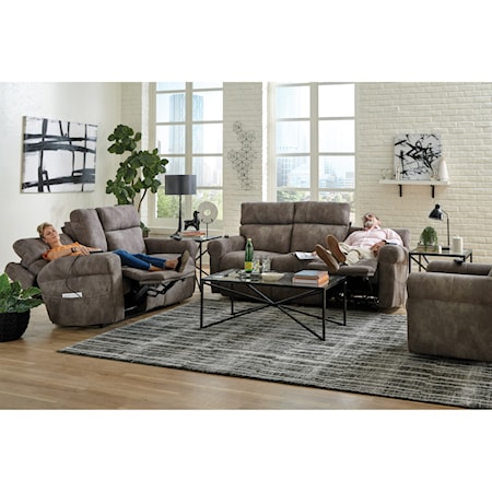 Pwr Headrest Pwr Lay Flat Console Loveseat