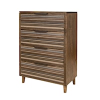 Coastal 4-Drawer Bedroom Chest