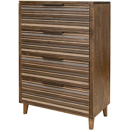 Coastal 4-Drawer Bedroom Chest