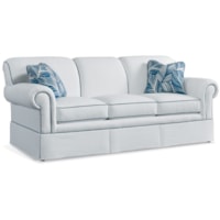 Traditional Sofa with Rolled Arms