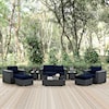 Modway Sojourn Outdoor 8 Piece Sectional Set