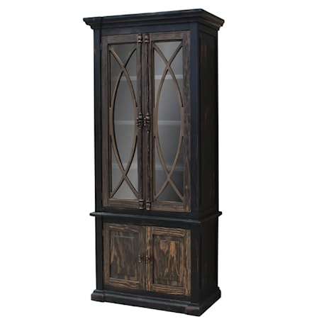 Showcase Cabinet w/Metal Hardware