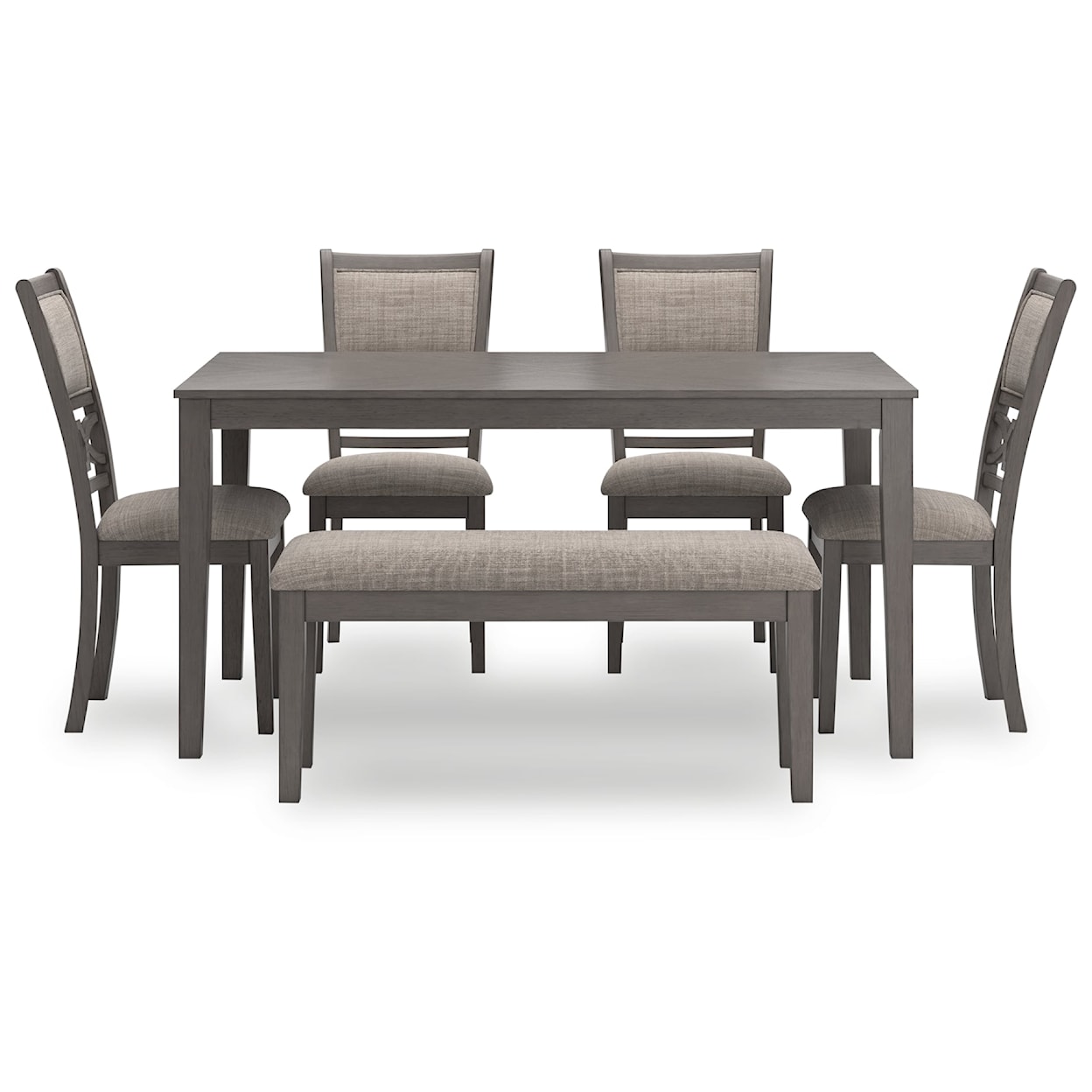 Ashley Furniture Signature Design Wrenning Dining Room Table Set (Set of 6)