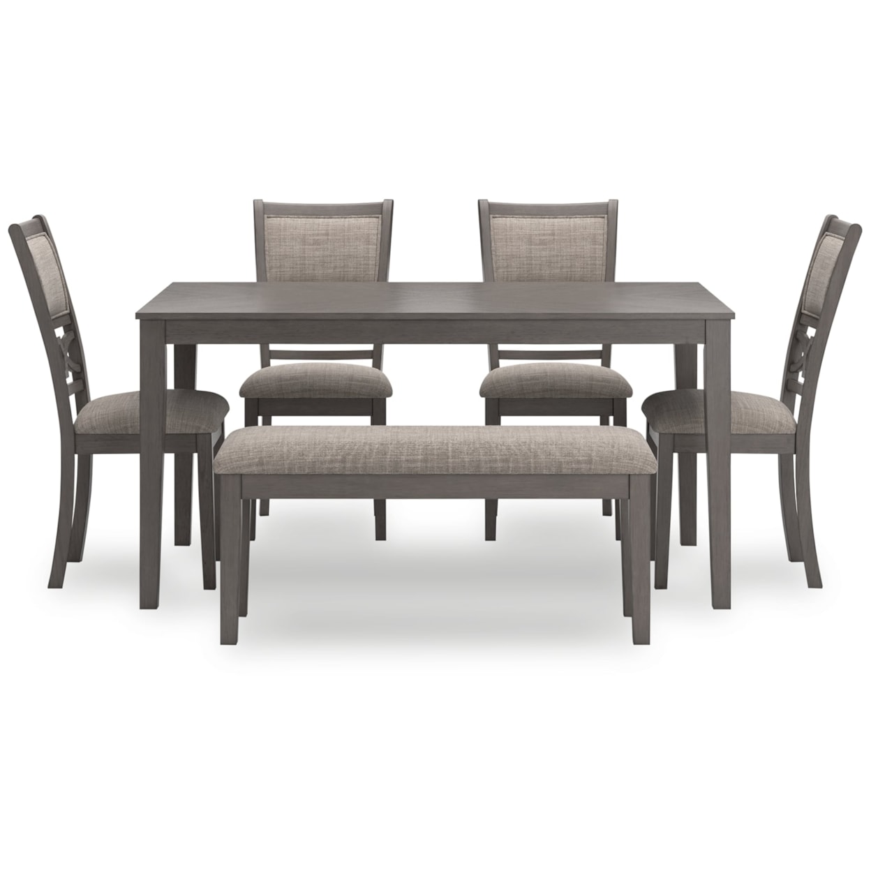 Ashley Signature Design Wrenning Dining Room Table Set (Set of 6)