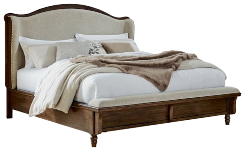 Queen Upholstered Panel Bed