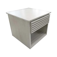 Contemporary End Table with Single Drawer