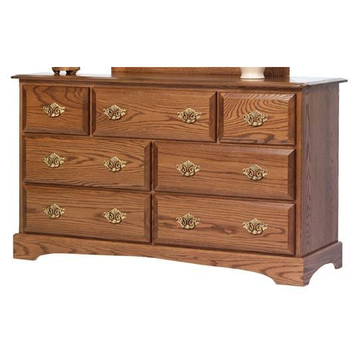 Millcraft Sierra Classic 56" Dresser and Mirror Set