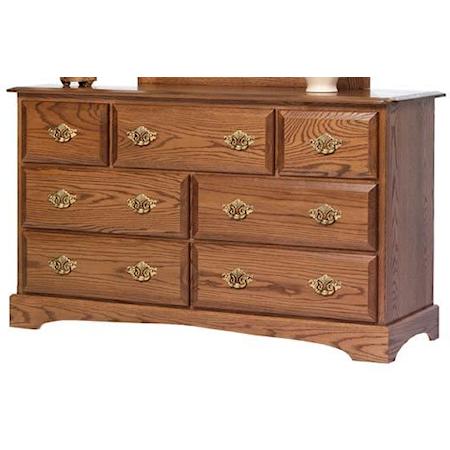 56" Dresser and Mirror Set