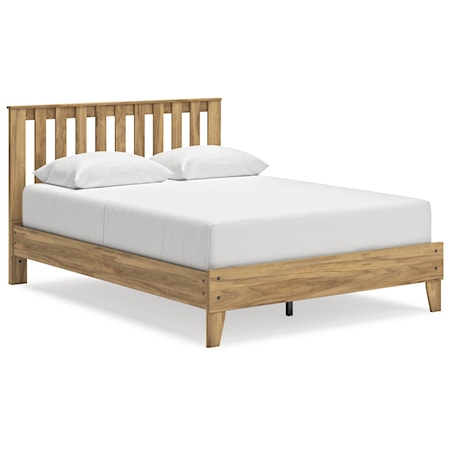 Queen Platform Panel Bed