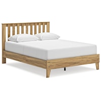 Queen Platform Panel Bed