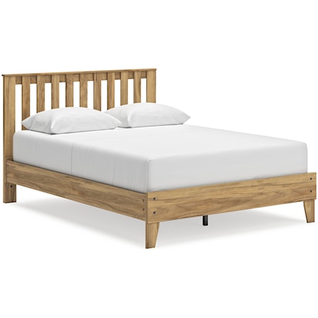 Queen Platform Panel Bed