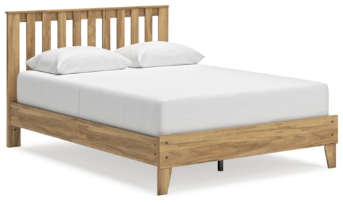 Queen Platform Panel Bed