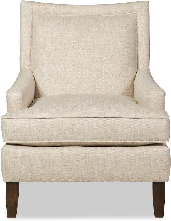 Contemporary Accent Chair with Exposed Wood Legs