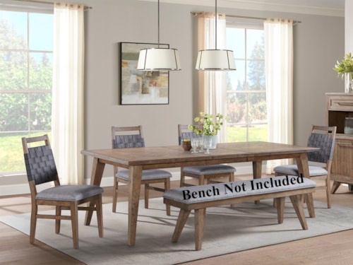 Transitional 5-Piece Dining Set