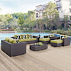 Modway Convene Outdoor 9 Piece Sofa Set