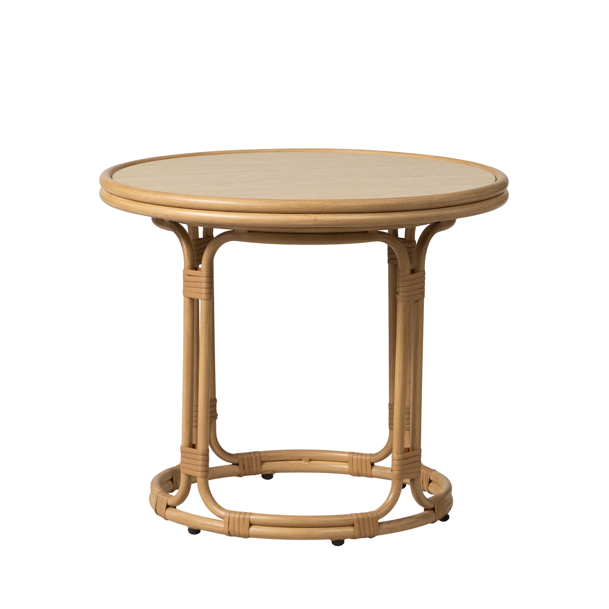 24" Rd. Stone-Top End Table