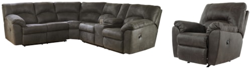 2-Piece Sectional With Recliner
