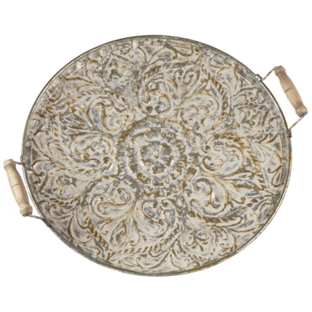 Didina Cream/Gold Finish Tray