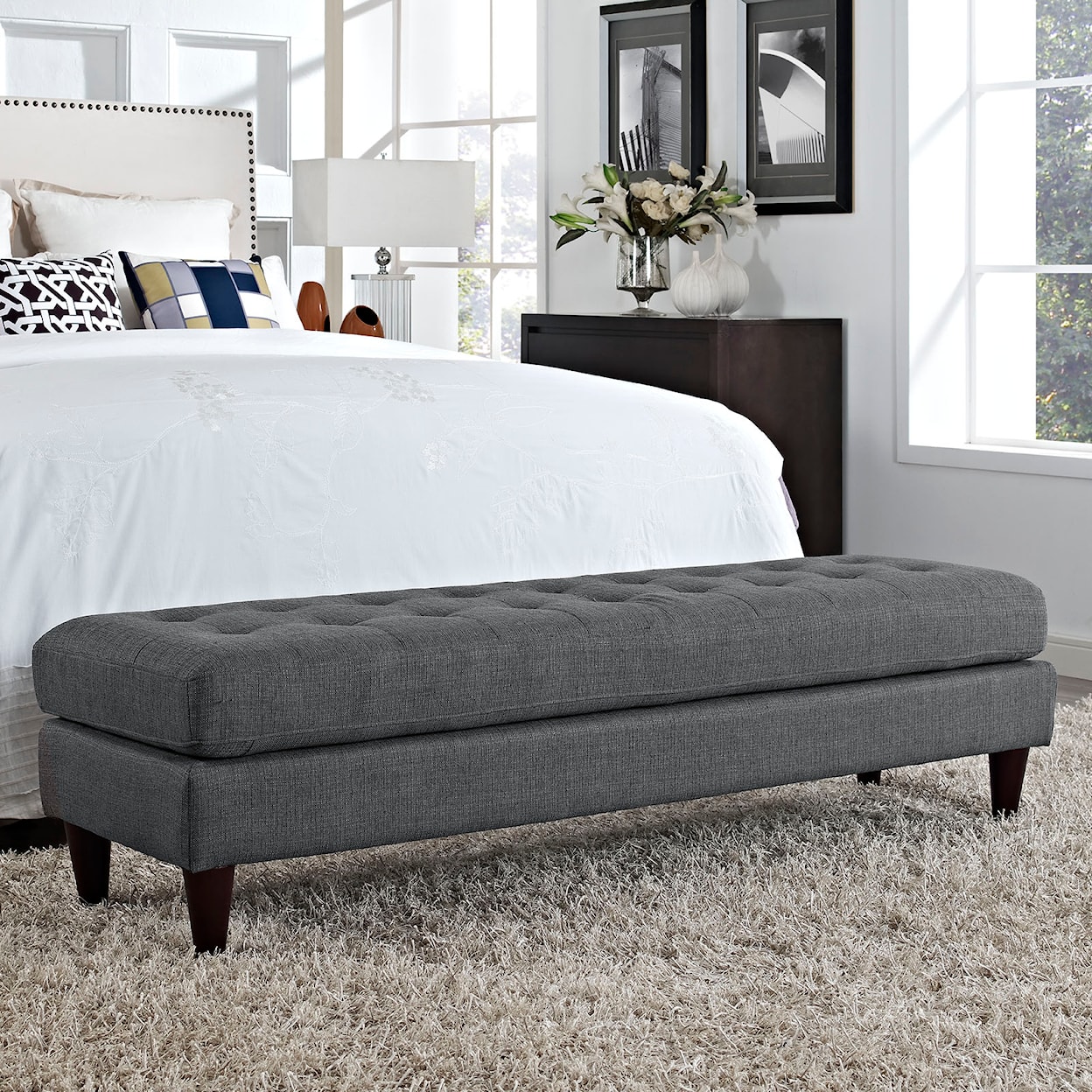 Modway Empress Large Bench