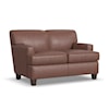 Flexsteel Dempsey Leather Loveseat