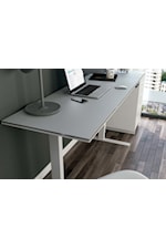 BDI Centro Contemporary Desk with Keyboard Drawer