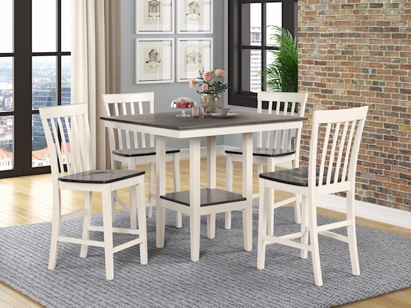 5-Piece Counter Height Dining Set