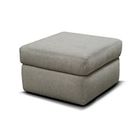 Contemporary Accent Ottoman with Hidden Casters