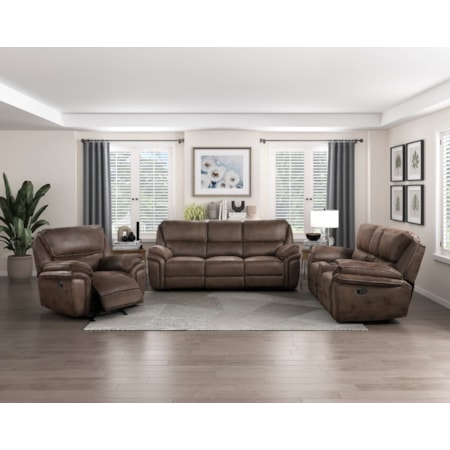 Dual Manual Reclining Sofa