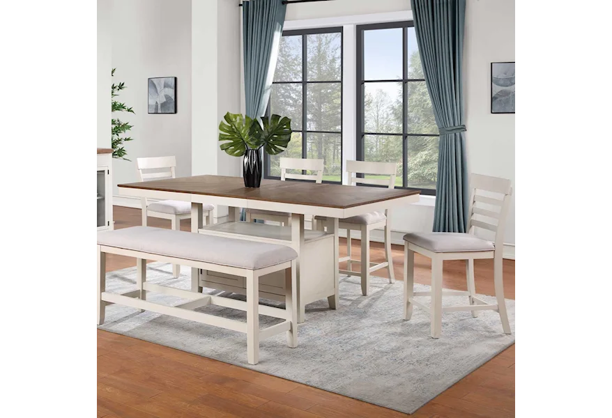 Hyland 6-Piece Dining Set by Steve Silver at Galleria Furniture, Inc.
