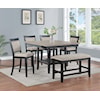 Crown Mark Fulton 6-Piece Dining Set