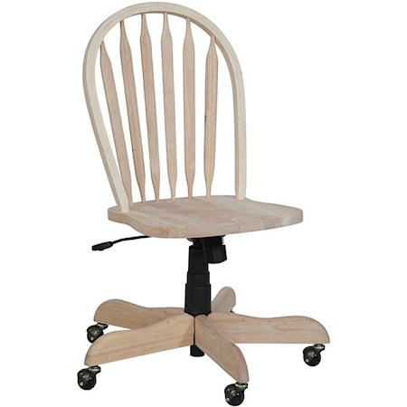 Traditional Windsor Arrowback Desk Chair