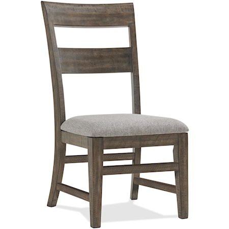 Ladder Back Upholstered Side Chair