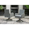 Signature Design by Ashley Elite Park Swivel Chair with Cushion (Set of 2)