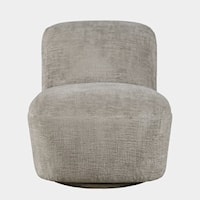Josie Contemporary Swivel Accent Chair - Grey