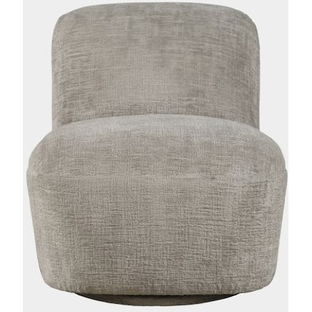 Josie Contemporary Swivel Accent Chair - Grey