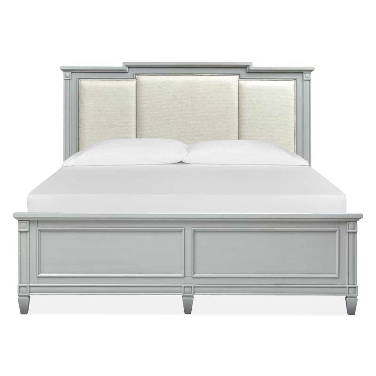Magnussen Home Glenbrook Bedroom Queen Panel Bed w/Upholstered Headboard