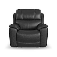 Casual Power Recliner with Power Headrest & Lumbar